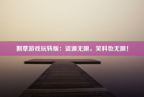 割草游戏玩转版：资源无限，笑料也无限！