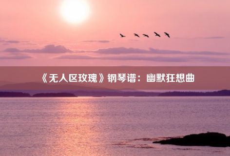 《无人区玫瑰》钢琴谱：幽默狂想曲