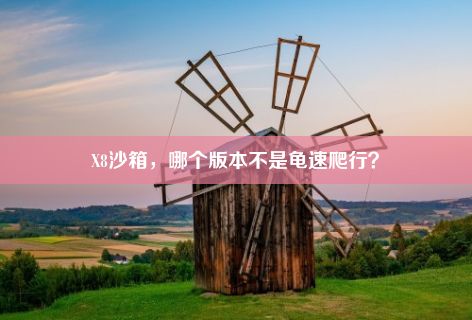 X8沙箱，哪个版本不是龟速爬行？