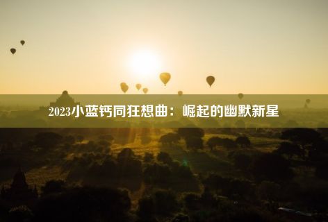 2023小蓝钙同狂想曲：崛起的幽默新星