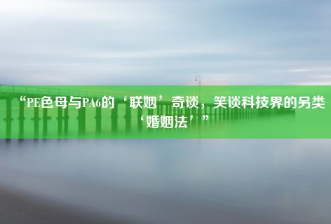 “PE色母与PA6的‘联姻’奇谈，笑谈科技界的另类‘婚姻法’”