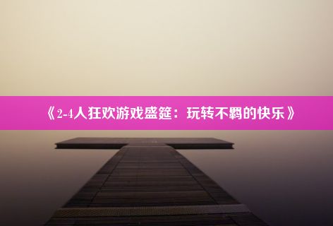 《2-4人狂欢游戏盛筵：玩转不羁的快乐》