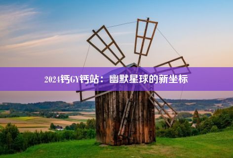 2024钙GY钙站：幽默星球的新坐标