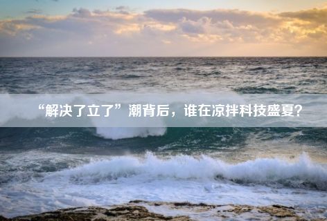 “解决了立了”潮背后，谁在凉拌科技盛夏？