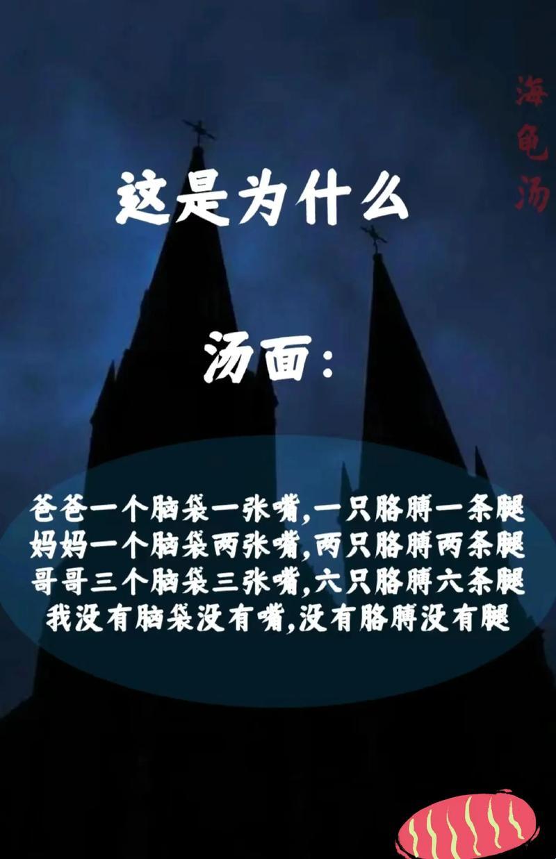 海龟汤之谜：一场荒诞的味觉探险