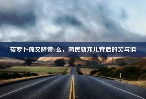 拔萝卜痛又降黄9幺，网民新宠儿背后的笑与泪