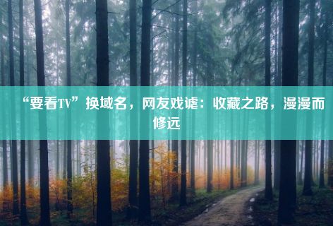 “要看TV”换域名，网友戏谑：收藏之路，漫漫而修远